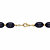 Oval Midnight Blue Cabochon Lucite Bead Single Strand Necklace in Goldtone 23"-12 at PalmBeach Jewelry