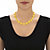 Yellow Mod-Style Lucite Cabochon Strand Necklace 28" BONUS: Buy One Necklace, Get the Beaded Necklace FREE! SIlvertone 18"-21"-15 at PalmBeach Jewelry