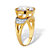 Round Cubic Zirconia  Engagement Ring (6.35 TCW )Gold-Plated-12 at PalmBeach Jewelry