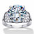 Round Cubic Zirconia  Engagement Ring 6.35 TCW Platinum-Plated-11 at PalmBeach Jewelry