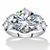 Round-Cut Cubic Zirconia Engagement Ring 7.50 TCW  Platinum-Plated-11 at PalmBeach Jewelry