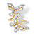 Round Cubic Zirconia Butterfly Wrap Ring 4.41 TCW Gold-Plated-11 at PalmBeach Jewelry
