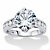 Round Cubic Zirconia Channel-Set Engagement Ring 4.48 TCW Platinum over Sterling Silver-11 at PalmBeach Jewelry