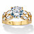 Round and Marquise-Cut Double-Row Engagement Ring 4.34 TCW 18k Gold over Sterling Silver-11 at PalmBeach Jewelry