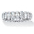 Oval-Cut Cubic Zirconia Eternity Ring 5.46 TCW Platinum over Sterling Silver-11 at PalmBeach Jewelry