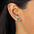 Cushion-Cut Blue Cubic Zirconia Stud Earrings 2.70 TCW Sterling Silver-13 at PalmBeach Jewelry