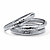 3-Piece Hammered Bangle Bracelet Set in Silvertone 8.5"-11 at PalmBeach Jewelry