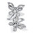 Round Cubic Zirconia Butterfly Wrap Cocktail Ring 4.41 TCW  Platinum-Plated-15 at PalmBeach Jewelry