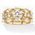 Marquise-Cut and Round Cubic Zirconia 3-Piece Bridal Ring Set 4.30 TCW Gold-Plated-11 at PalmBeach Jewelry