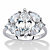 Marquise and Pear-Cut Cubic Zirconia Engagement Ring 3.76 TCW ,  Platinum-Plated-11 at PalmBeach Jewelry