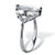 Marquise and Pear-Cut Cubic Zirconia Engagement Ring 3.76 TCW ,  Platinum-Plated-12 at PalmBeach Jewelry