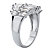 Pear and Marquise-Cut Cubic Zirconia Anniversary Ring 3.20 TCW Platinum-Plated-12 at PalmBeach Jewelry
