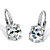 Oval-Cut Cubic Zirconia Drop Earrings 3.77 TCW Platinum Over Sterling Silver-11 at PalmBeach Jewelry