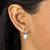 Oval-Cut Cubic Zirconia Drop Earrings 3.77 TCW Platinum Over Sterling Silver-13 at PalmBeach Jewelry