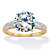 Round-Cut Cubic Zirconia Engagement Ring 4.10 TCW Two Tone 18k Gold Over Sterling Silver-11 at PalmBeach Jewelry
