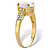 Oval Cut Cubic Zirconia Engagement Ring 2.64 TCW Two Tone Gold-Plated Sterling Silver-12 at PalmBeach Jewelry
