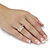 Round and Princess Cut CZ 2 Piece Bridal Ring Set 2.52 TCW Two Tone Gold-Plated Sterling Silver-13 at PalmBeach Jewelry