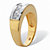 Men's Square-Cut Cubic Zirconia Ring 2.16 TCW,18k Gold over Sterling Silver-12 at PalmBeach Jewelry