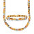 14k Tri-Tone Gold Plated Foxtail 2 Piece 18" Necklace and 7" Bracelet Set-11 at PalmBeach Jewelry