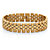 Men's Gold-Ion Plated Stainless Steel Panther- Link Bracelet 8" Length-11 at Direct Charge presents PalmBeach