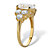 Oval-Cut Cubic Zirconia Engagement Ring 4.49 TCW 14K Gold Plated Sterling Silver-12 at PalmBeach Jewelry