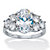 Oval-Cut Cubic Zirconia Engagement Ring 4.49 TCW Platinum Plated Sterling Silver-11 at PalmBeach Jewelry
