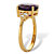 Oval-Cut Purple Amethyst and White Topaz Two Tone Ring 3.44 TCW 14k Gold-Plated Sterling Silver-12 at PalmBeach Jewelry