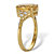Genuine Yellow Oval Cut Citrine and White Topaz Ring 3.49 T.W. 14k Gold-Plated Sterling Silver-12 at PalmBeach Jewelry