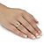 Emerald Cut Green Amethyst 4.45 TCW 14k Gold Plated Sterling Silver Ring-13 at PalmBeach Jewelry