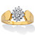 Marquise Style Round Diamond Engagement Ring 1/5 TCW 18K Gold Plated Sterling Silver-11 at Direct Charge presents PalmBeach