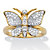 Round Diamond Butterfly Ring .10 TCW 18k Gold-Plated-11 at PalmBeach Jewelry