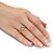 Round Diamond Claddagh Ring 1/10 TCW 18K Gold Plated Sterling Silver-13 at Direct Charge presents PalmBeach