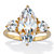 Marquise Cut Cubic Zirconia Engagement Ring 4.86 TCW 18K Gold Plated Sterling Silver-11 at PalmBeach Jewelry