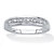 Men's Round Cut Cubic Zirconia Etched Bridal Ring .11 TCW Platinum Plated Sterling Silver-11 at PalmBeach Jewelry