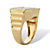 Men's Round Diamond Accent Octagon Ring Gold-Plated-12 at PalmBeach Jewelry