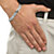 SETA JEWELRY Men's Diamond Accent Curb-Link Bracelet Platinum-Plated 9.5" (9mm)-14 at Seta Jewelry