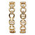 Round White Crystal Accent Chain Link 2 Piece Watch Set Goldtone 7.5" Length-12 at PalmBeach Jewelry
