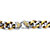 Men's Two-Tone Gold Ion Plated Stainless Steel Curb Link Bracelet 8.5" Length-12 at PalmBeach Jewelry