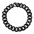 Men's Black Ion-Plated Stainless Steel Curb Link Bracelet 10 inch Length-11 at Direct Charge presents PalmBeach