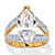 Marquise Cut Cubic Zirconia Engagement Ring 8.14 TCW 18K Yellow Gold Plated Sterling Silver-11 at PalmBeach Jewelry