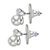 White Round Simulated Pearls Drop Earrings With Crystal Accents (10x6MM)  Silvertone-12 at PalmBeach Jewelry
