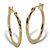 Flat Hoop Earrings Goldtone 3/4" Diameter-12 at PalmBeach Jewelry