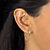 Flat Hoop Earrings Goldtone 3/4" Diameter-13 at PalmBeach Jewelry