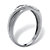 Men's Round Cubic Zirconia Platinum Plated Sterling Silver Wedding Band Ring-12 at PalmBeach Jewelry