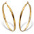 Diamond Cut Beaded Edge High Polished Hoops 18K Gold Plated Sterling Silver  2" Diameter-11 at Direct Charge presents PalmBeach