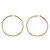Diamond Cut Beaded Edge High Polished Hoops 18K Gold Plated Sterling Silver  2" Diameter-12 at Direct Charge presents PalmBeach
