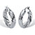 Twisted Hoop Earrings .925 Sterling Silver 1 1/4" Diameter-11 at PalmBeach Jewelry