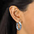 Twisted Hoop Earrings .925 Sterling Silver 1 1/4" Diameter-13 at PalmBeach Jewelry
