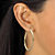 18k Gold Plated Sterling Silver Diamond Cut Hoops 1 1/2" Diameter-13 at Direct Charge presents PalmBeach