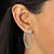 Diamond Cut Hoop Earrings Sterling Silver 1 1/4" Diameter-13 at PalmBeach Jewelry